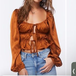 Blouse with bow details